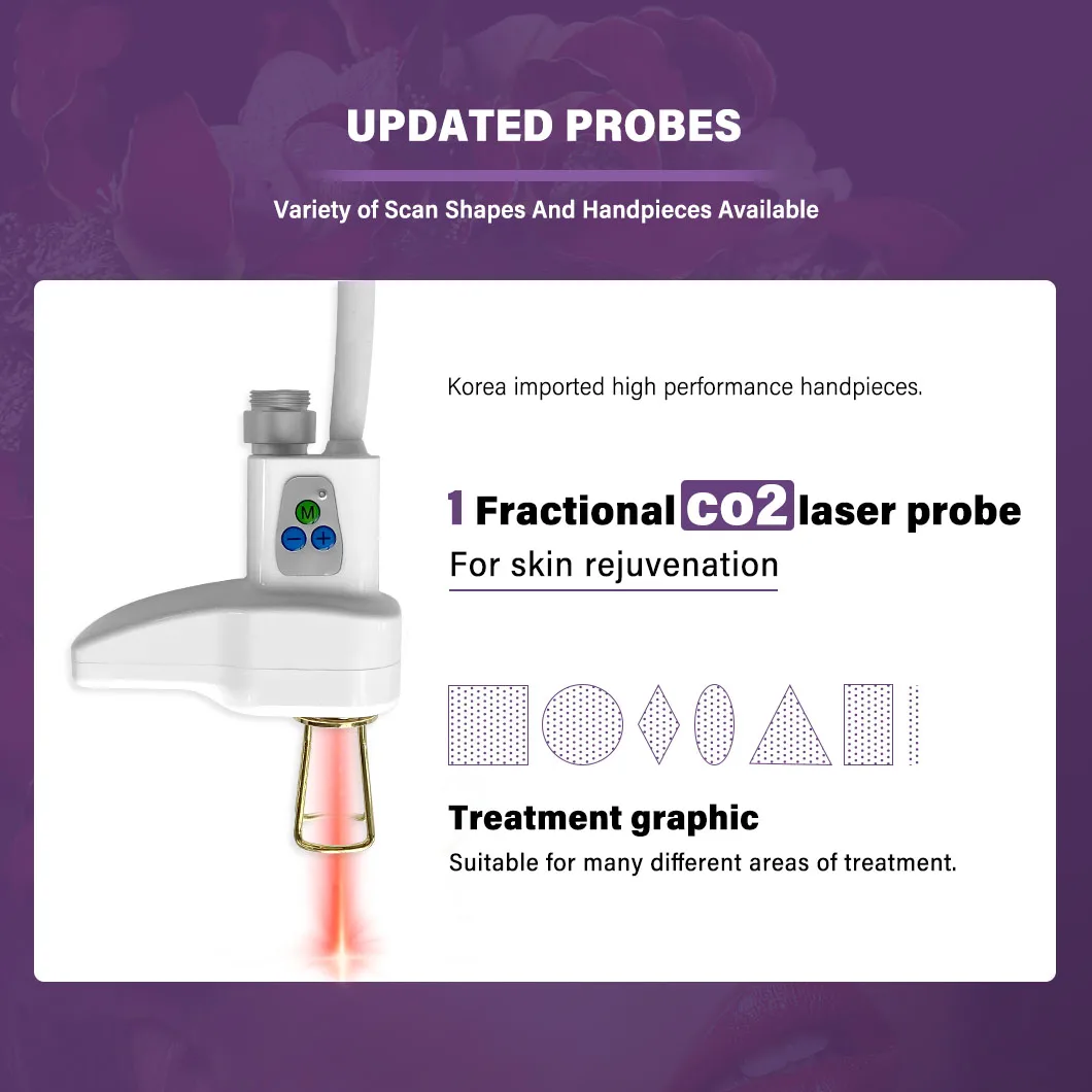 Fractional Co2 Laser Rf Metal tube Machine Adjust Size And Density Vaginal Whitening CO2 Fractional Laser Machine
