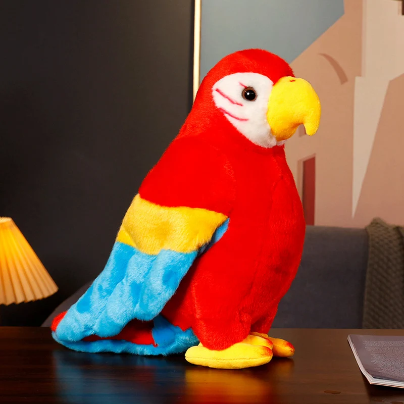 Wholesale Hot Style Plush Toy Stuffed Parrot Toy Colorful Birds Cartoon Parrot