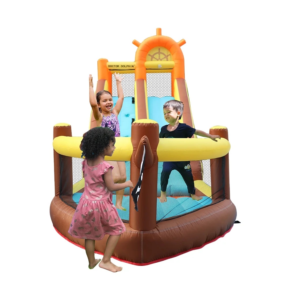 doctor dolphin CE bouncer house inflatable bouncing castle jumpers inflatable water slide for kids