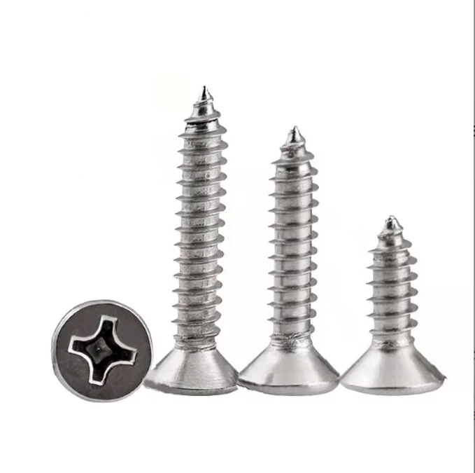 304 stainless steel round head self-tapping screws cross pan head self-tapping screws wood screws M2M3M3M4M5M6