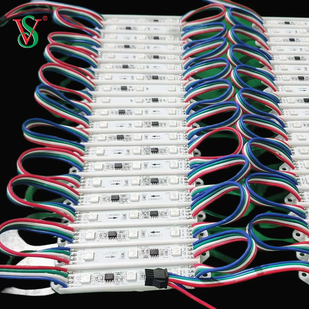 WS2811IC RGB 12mm LED String Full Color 12V LED Pixels Module Waterproof IP68 Point Light