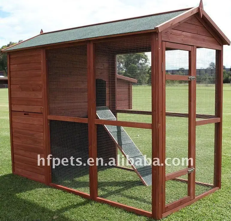 Large Cheap Outdoor Pet Hen House Chicken Cage Wooden Chicken Coops With Running Cage