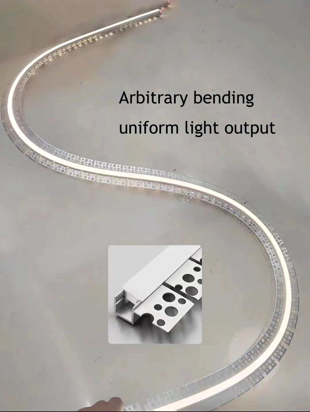 hot sale Benable flexible aluminum led profile for drywall plaster indoor decorative lighting