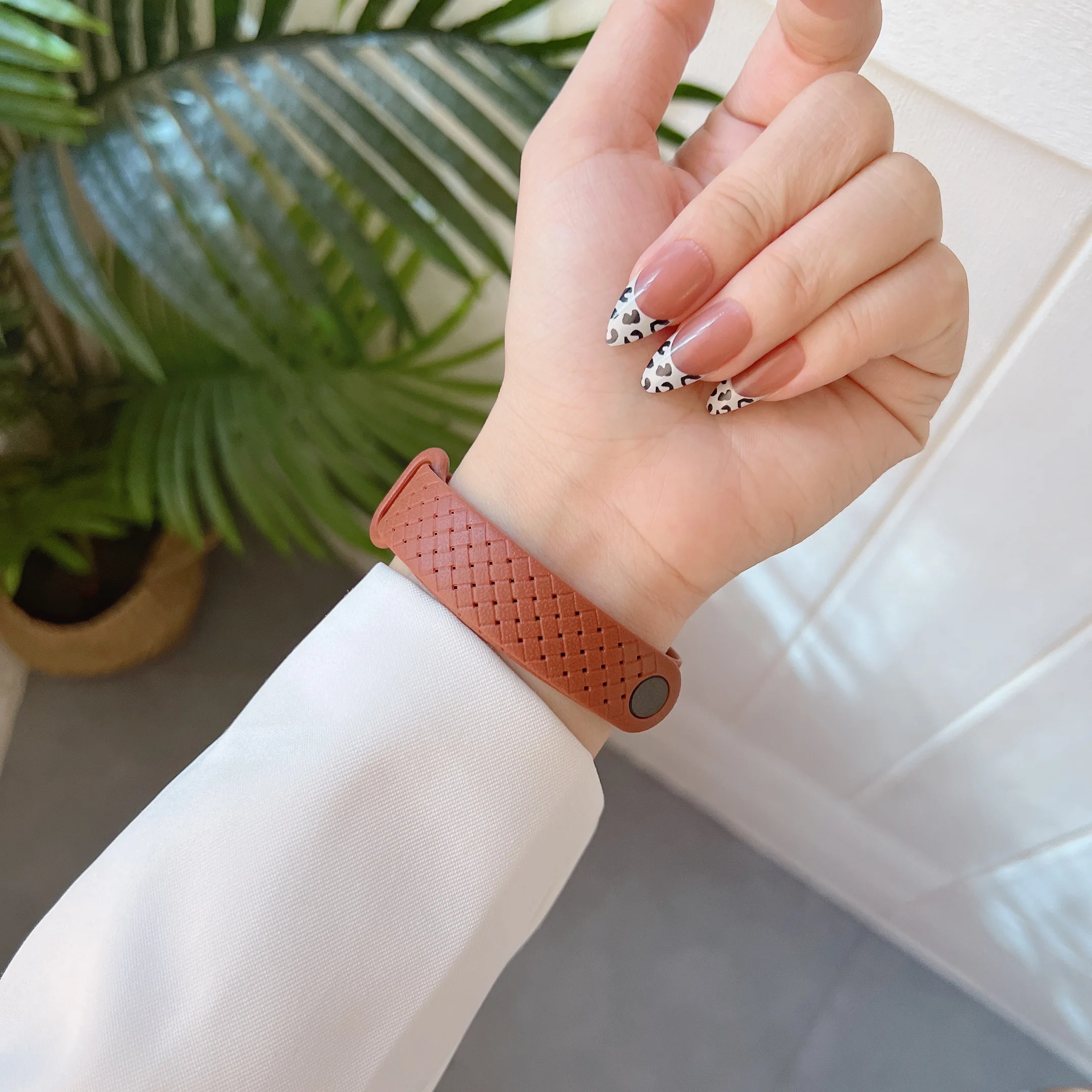 Sport Wristband Soft Silicone Adjustable Rubber Smart Watch Strap Band For Amazfit Xiaomi Mi Band 5 6