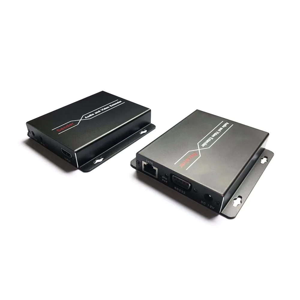 4K HDMI HDBaseT Extender 70M 100M Distance HDMI1.4 Transmitter Receiver by Single Cat6 POE HDCP1.4 RS232 CEC ESD HDMI Extender