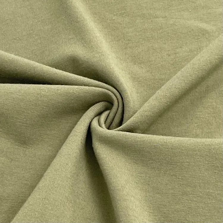 wholesale SUPIMA cotton spandex plain knitted  fabric