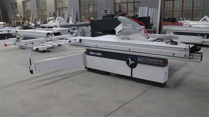 QDLW China sliding table saw high-quality digital fence woodworking panel saw double blade sliding table saw for wood cutting