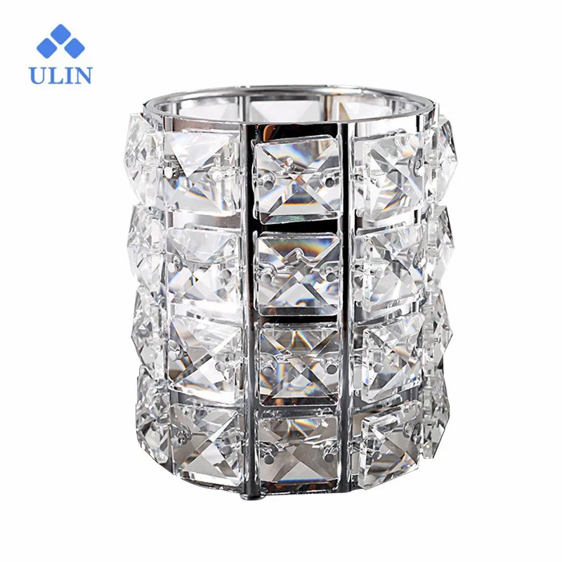 
Crystal Tealight Candle Holders Gold Candlesticks Wedding Table Centerpiece Party Home Decoration 