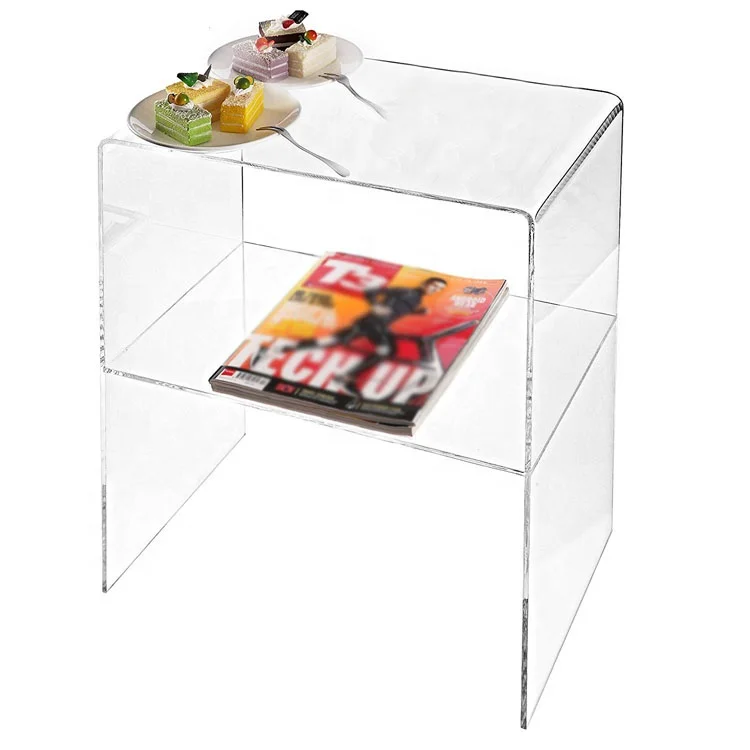 VONVIK Modern Design Clear Acrylic End Table Home Decor Nightstand