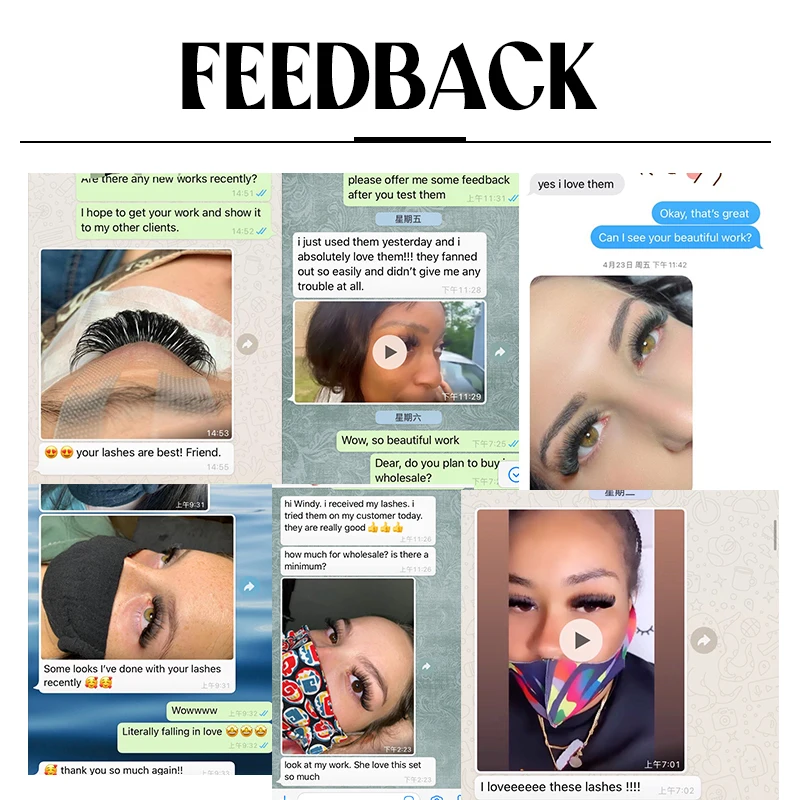 Extremely Soft Cashmere Eyelash Volume Lashes Packaging Russian Volume Individual Eye Lashes Extension