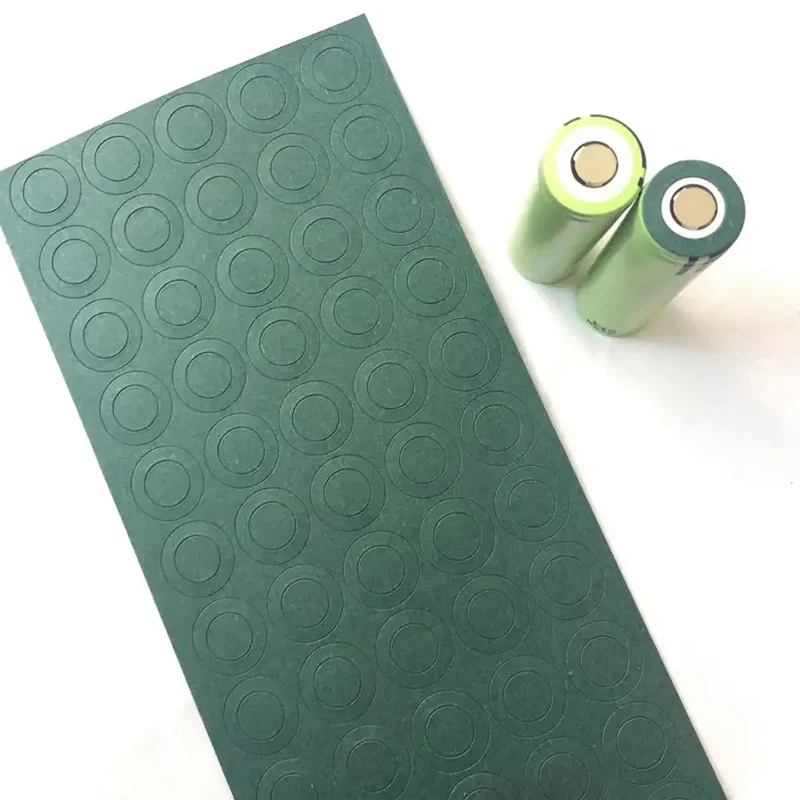 Green Color 200mm 18650 21700 32650 Lithium Battery Insulation Electrical Highland Barley Paper Fish Paper Self Adhesive Tape