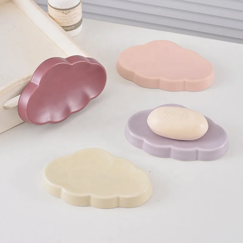 Factory Wholesale Soap Holder & Saver for Shower Handcrafted Ceramic Soap Dish Holder