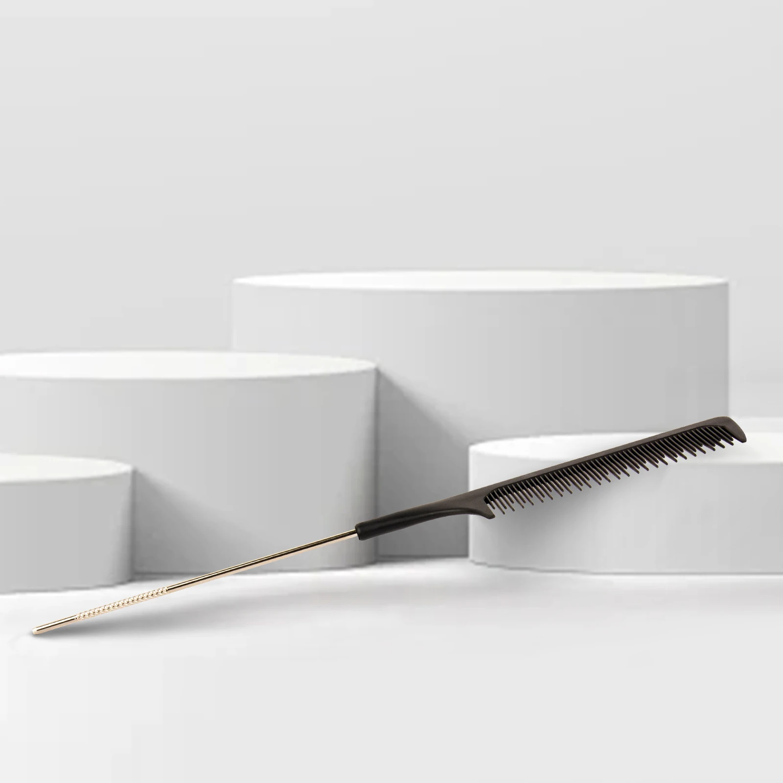 Professional Anti-static Black Carbon Fiber Comb For Parting Hair