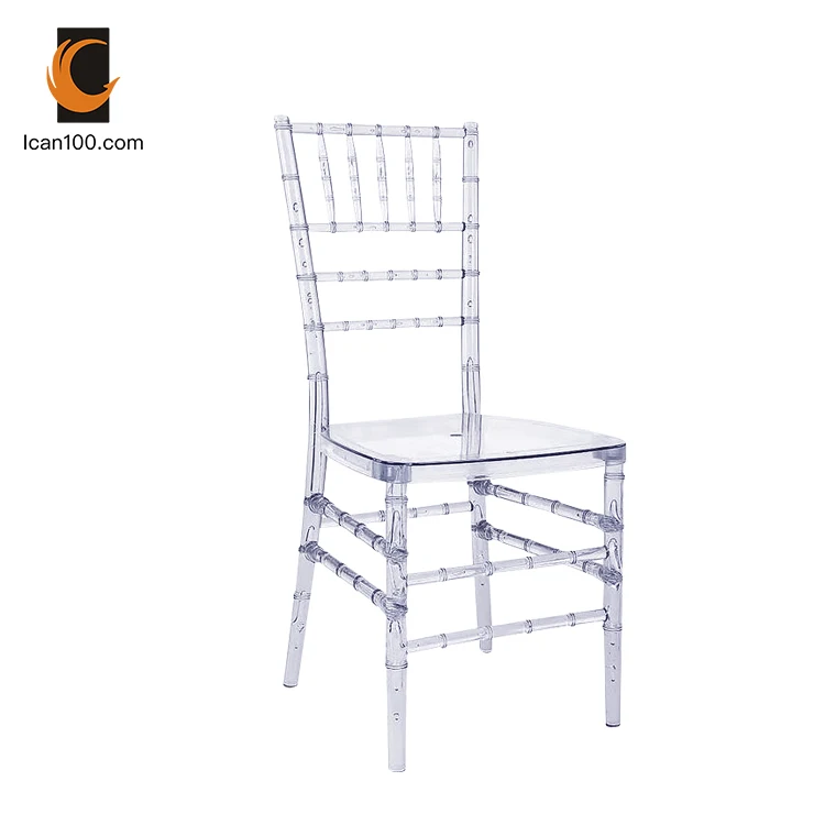 Fashion Luxury Leisure Style Plastic Chair Wedding Chivari Event Clear Chairs