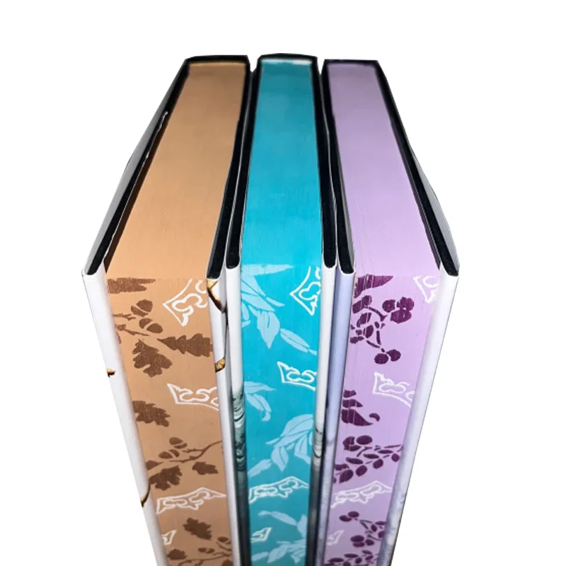 Printing Factory Custom Book Printing Services Hardcover Books with Painted Sprayed Edge Novel Book Printing