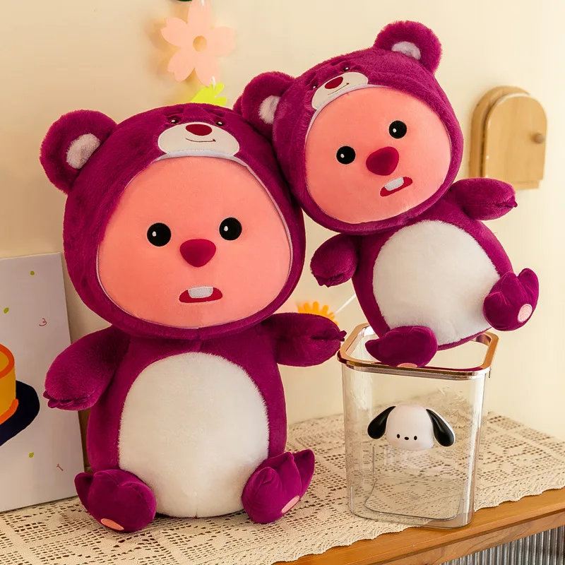 Kawaii Manufacturer Design Cute Stuffed pp Cotton Plush Toy Soft Figure Stuffed Kids Plush Doll Beaver Animal Toy for Gifts
