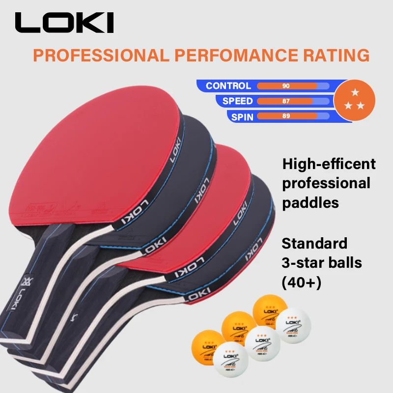 Amazon best sale 2 paddle sets 3 bals wholesale table tennis racket professional with black bag