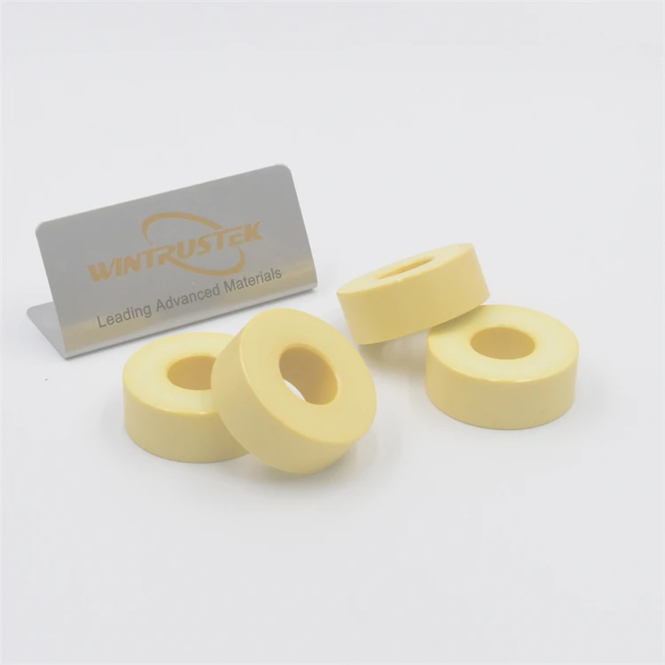 MgO Stabilized Zirconia Ceramic Ring Yellow Ceramic Parts ZrO2 Ceramic