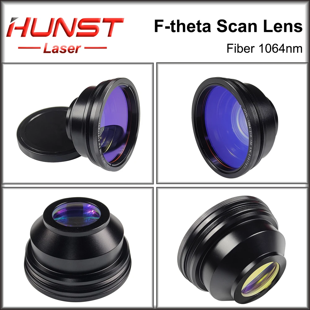 Hunst F-theta Scan Lens 1064nm Field Lens 70x70mm - 300x300mm F100-420mm for YAG Optical Fiber Laser Marking Machine SpareParts