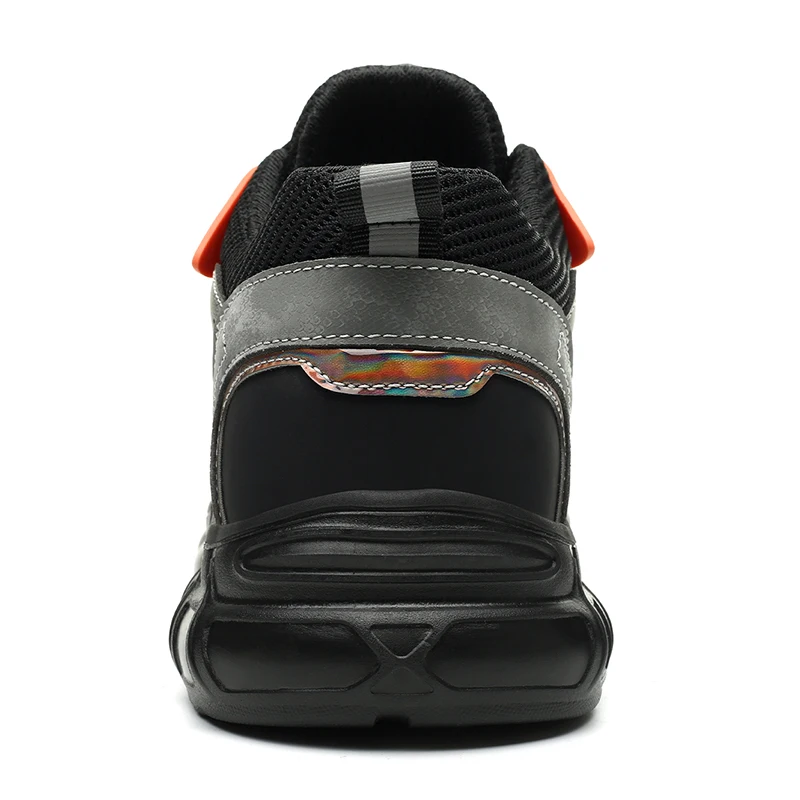 Sunland Shoes for Men Work Sneakers with Puncture Proof Insole Breathable Safety Shoes for Constr Comfortable Steel