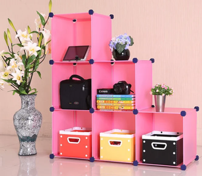 Diy Folding Cupboard Easy Clean Assemble Small Girl Baby Cabinet Clothing Wardrobe