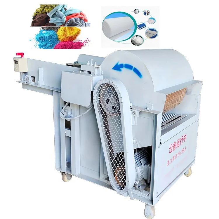 Fabric cotton cloth shredder recycling machine waste cotton wool recycle machine Waste Wool Recycling Fiber Opening Machine