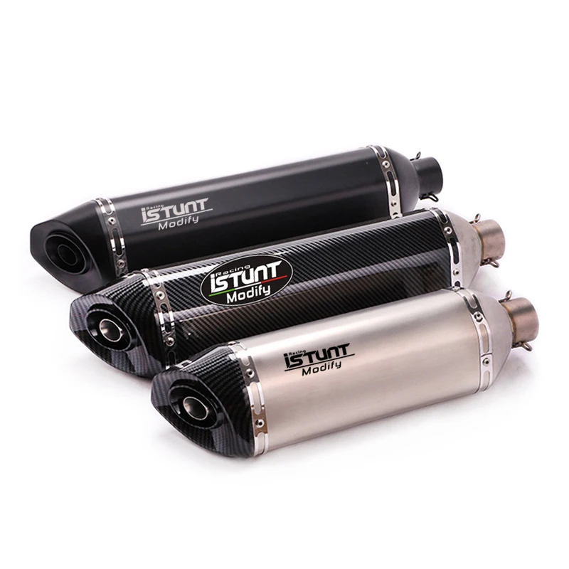 Универсальная мотоциклетная выхлопная труба длиной 470 мм и длиной 570 мм, модифицированный глушитель 51 мм для NINJA400 GSX250 Tmax