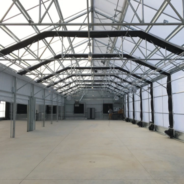 Medical Planting Hemp Agricultural Light Deprivation Greenhouse With Blackout Curtain