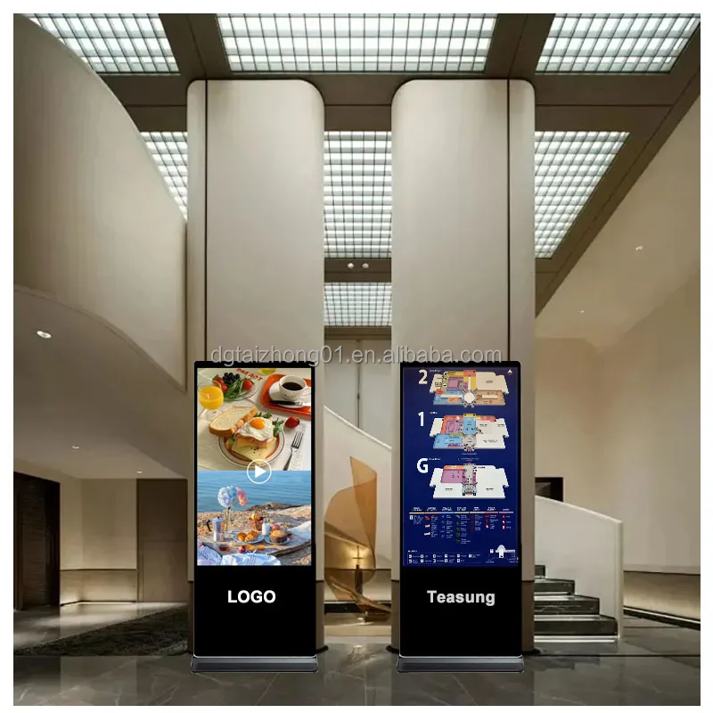 Floor Standing Digital Signage 32 43 49 50 55Inch Vertical Interactive Totem Touch Screen Kiosk Lcd Advertising Display