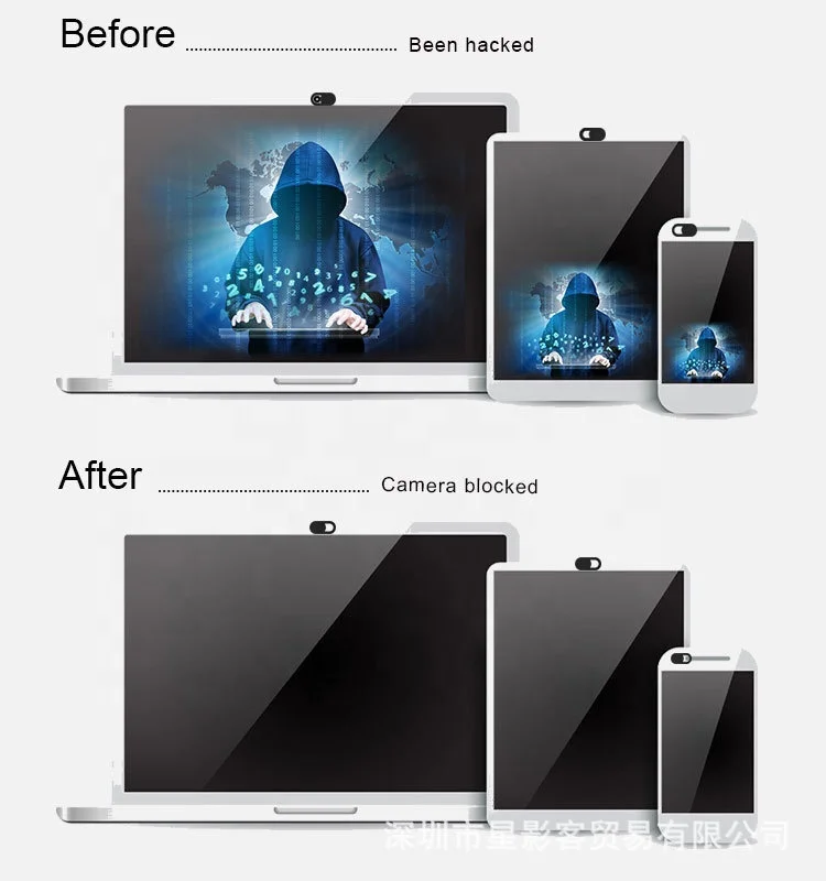  Computer mobile phone protection privacy plastic cover anti hacker peek paste camera Tablet Privacy