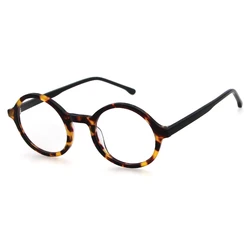 Fashion glasses Italian design round frame kacamata murah ladies lunettes acetate