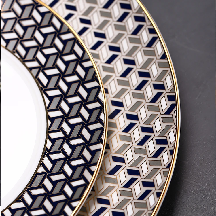 Прямо с фабрики отеля индивидуальные скандинавские керамические фарфоровые тарелки набор наклейка МАРОККАНСКИЙ ДИЗАЙН суши Ресторан