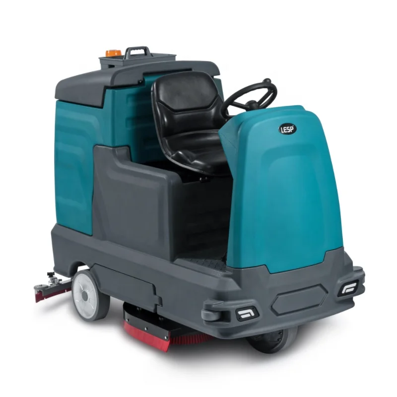 SJ1200 ride on floor industrial scrubber auto floor scrubber floor washing machine with CE for Large shopping plaza