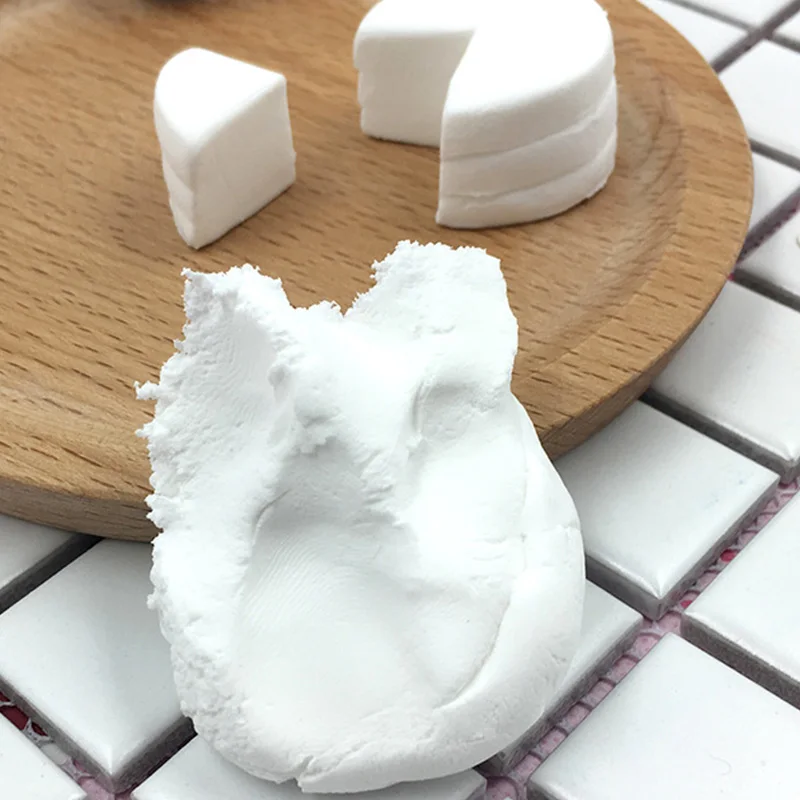 Bulk Oven Bake White Polymer Clay Super Soft  Air Dry Mud Moulding White Clay For Butter Slime