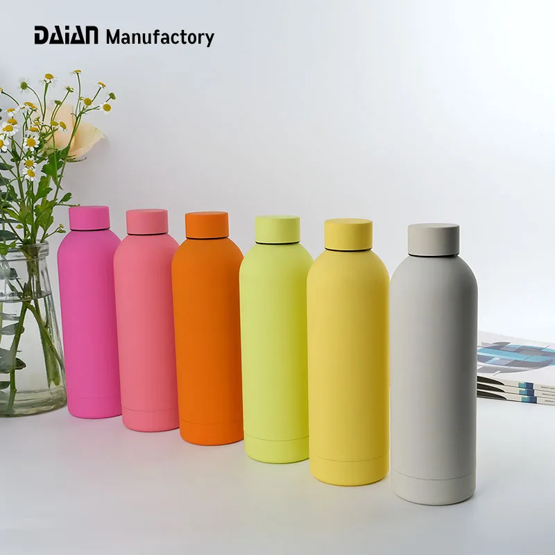 DAIAN New Hot Sale 500ml Insulated Stainless Steel Water Bottle Vacuum Flasks With Small Mouth