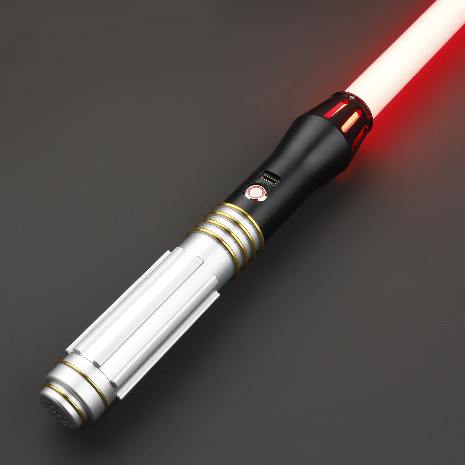 LGT Saberstudio metal hilt dueling lightsaber smooth swing rechargeable LED sword star the war kids cosplay light up toys