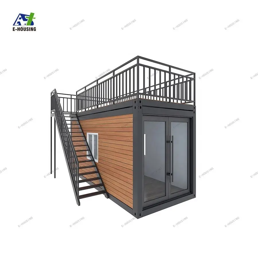 luxury home mini maison portable container with solar prefab cafe restaurant bar shop bar