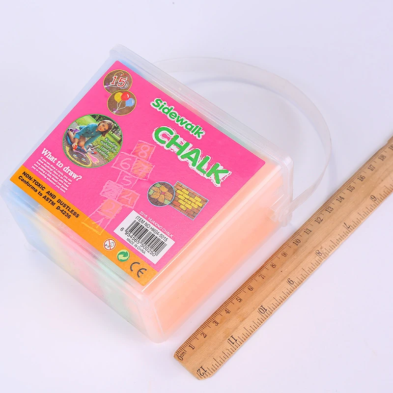 Color Outdoor Wall Art Painting Non Toxic Thick Jumbo Sidewalk Chalk on Chalkboard Playground Street