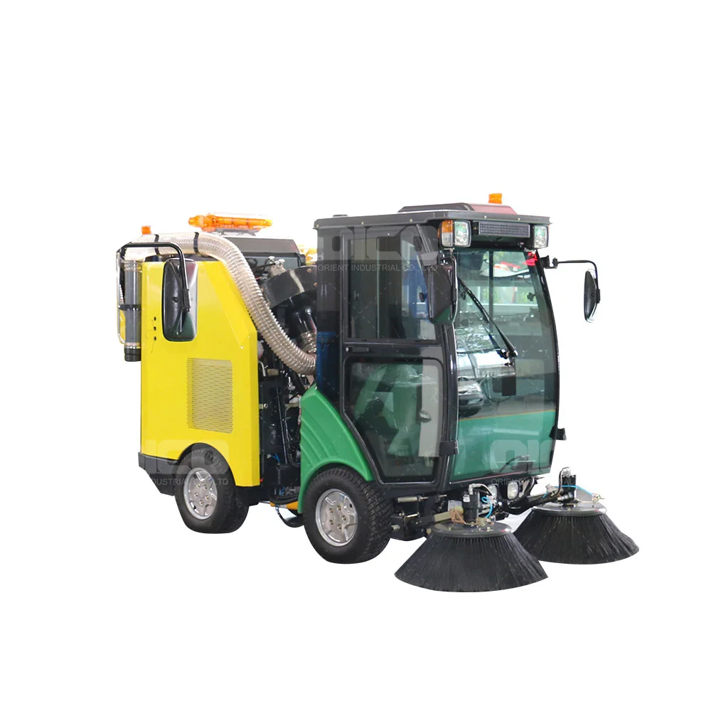 OR5021  diesel compact street sweeper discharging sweep machine industrial sidewalk sweeper