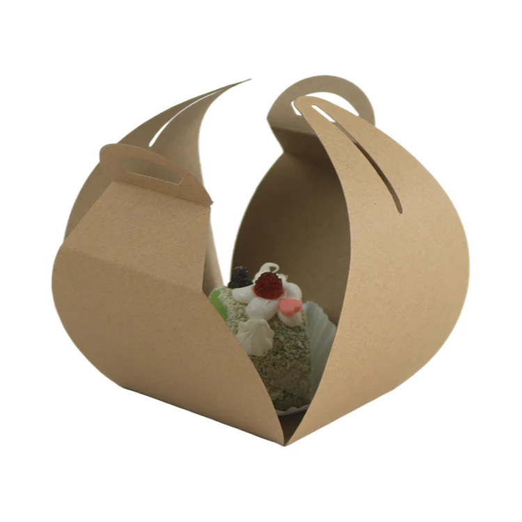 Kraft Paper Guaranteed Custom wholesale cardboard freezer boxes for Paper cakes Box Korean Takeaway Slice