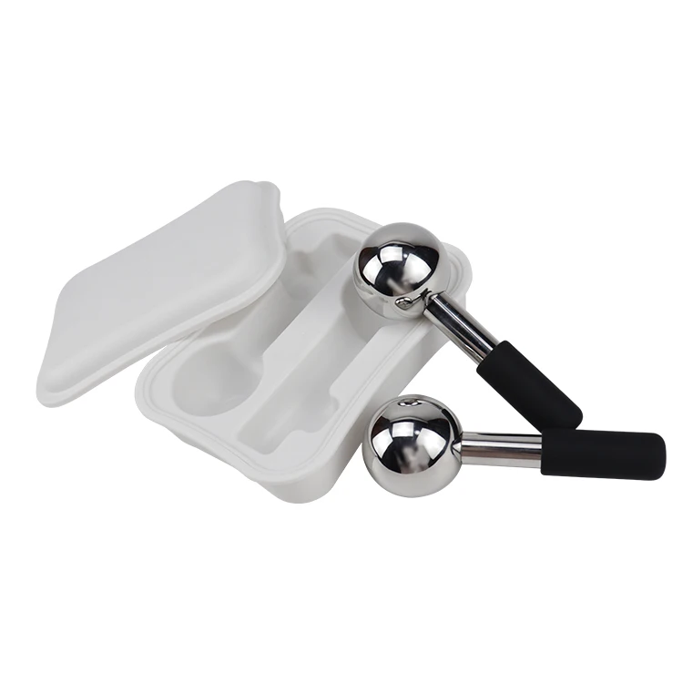 Hot Selling Wholesale Factory Wave Beauty Ball Glitter Cooling Facial Massager  Ice Globes For Face