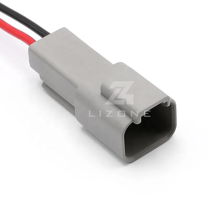DT04-2P  2 Way Automotive Waterproof Connector With Plug Wire Harness Connector DT04-2P