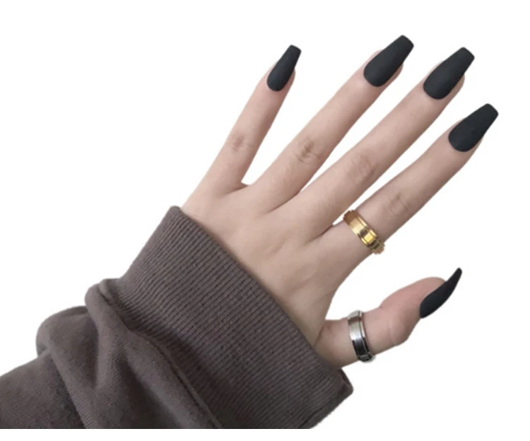 Новый дизайн, светлые цветные гробные ногти, накладные декоративные ногти, нажимные ногти