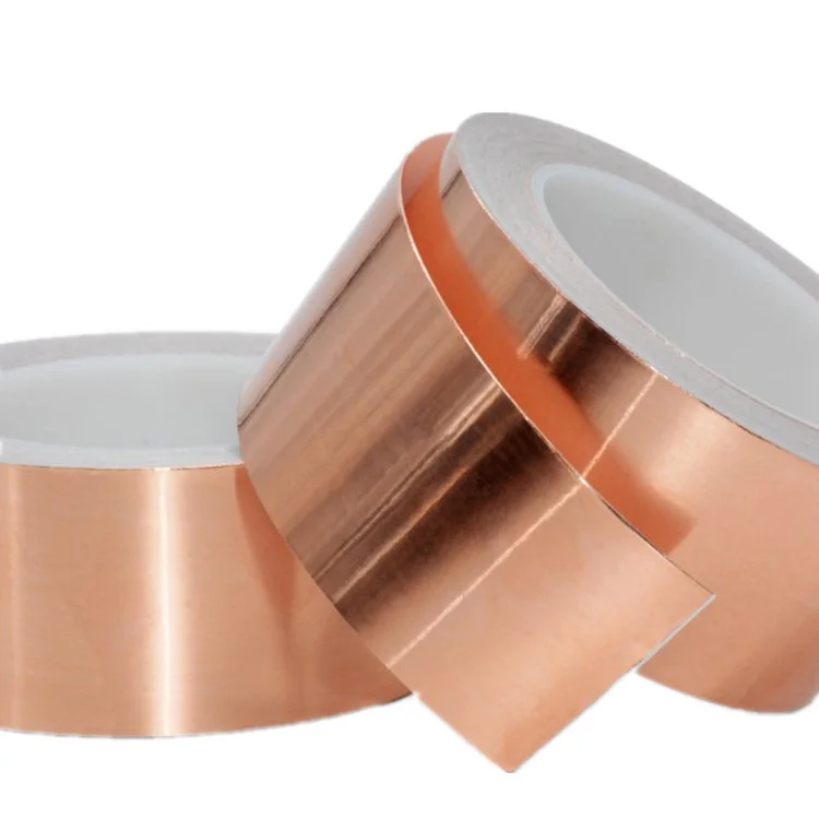 0.05MM Thick Die Cut High Temperature Thermal Conductivity Copper Tape Heat Resistant Copper Foil Adhesive Tape For Transformers