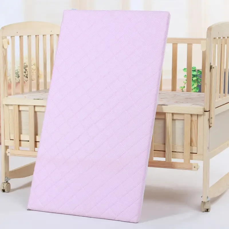 Competitively Priced Rectangular Toddler Cot with Super Soft Design Home Furniture Use-Includes Baby Crib Mattress Changing Mat