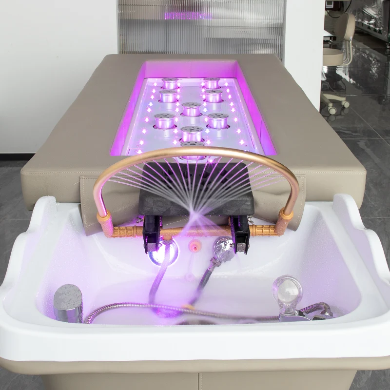 Salon hair massage chair spa head therapy tables shampoo headspa massage bed furniture for salon cama de masaje