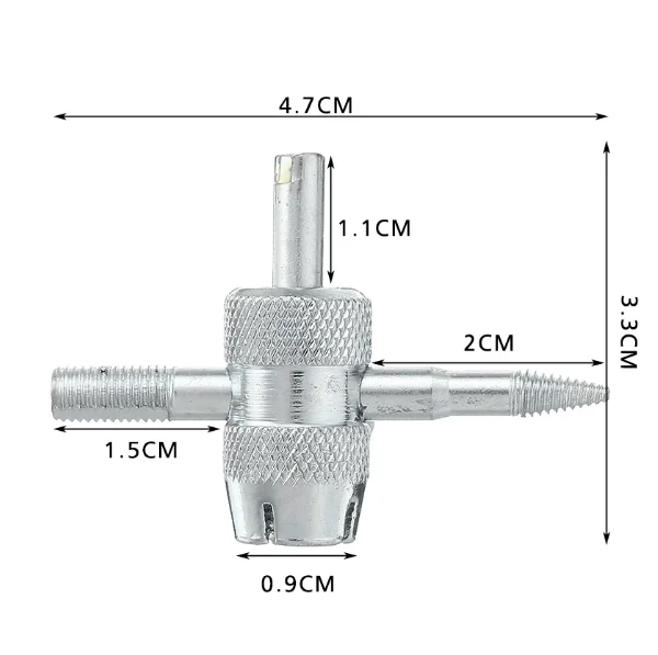 6Pcs Universal Tyre Valve Cores With Remover Tool Schrader Valves Kitfor Cars Trucks Motorcycles Bike Durable Repair Tools Parts