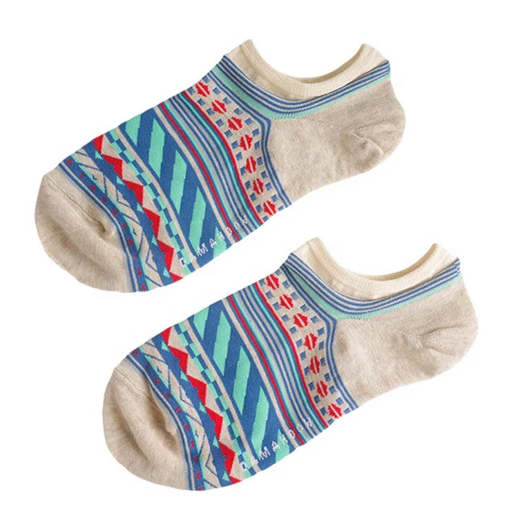 XIANGHUI Beautiful life series hip hop wave point striped camouflage boat socks