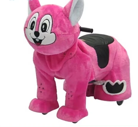 Factory Direct Sales Plush Toys Stuffed Animals On Wheels Horse Ride On Unicorn Toy