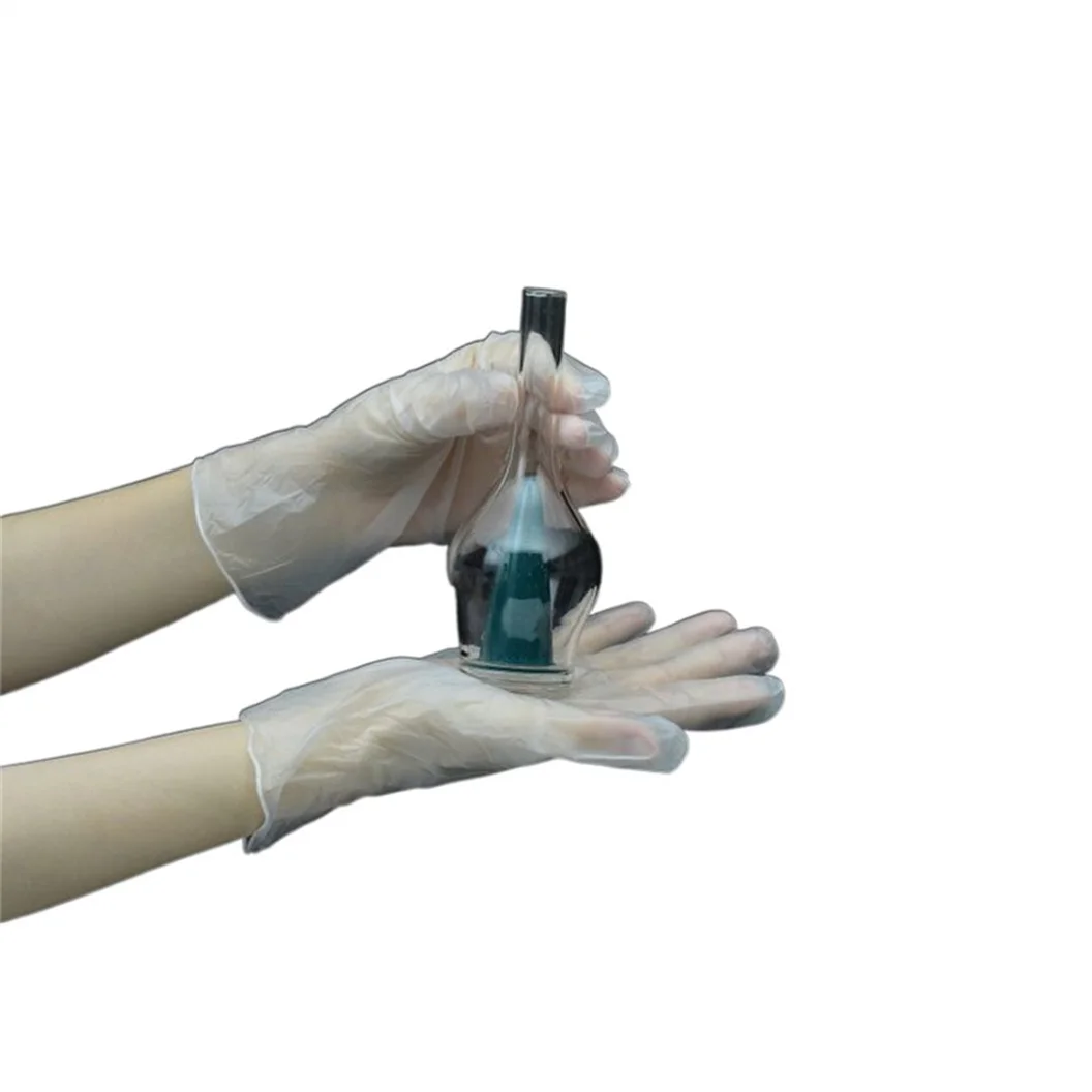 High Cleanliness Softness Disposable Sky Blue Pvc Powder Free Non Sterile Vinyl Gloves